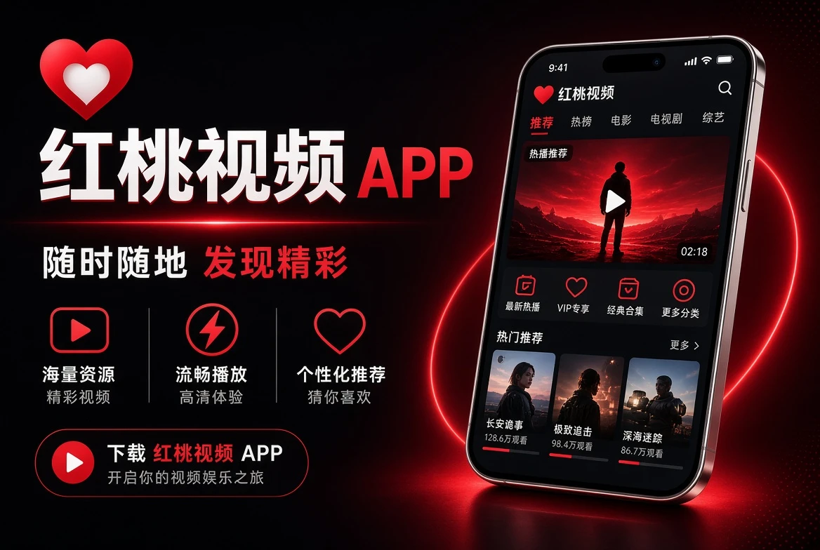 红桃视频移动端内容页面示意